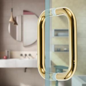 Back-to-Back Push Pull Glass Shower Door Handle